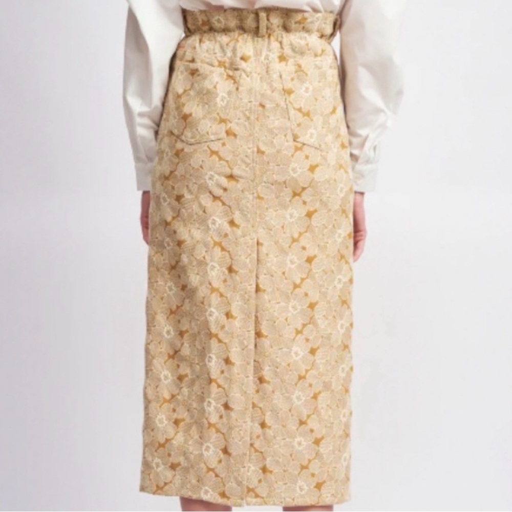 En Saison Tan Floral Eliza Midi Skirt - Picture 3 of 6